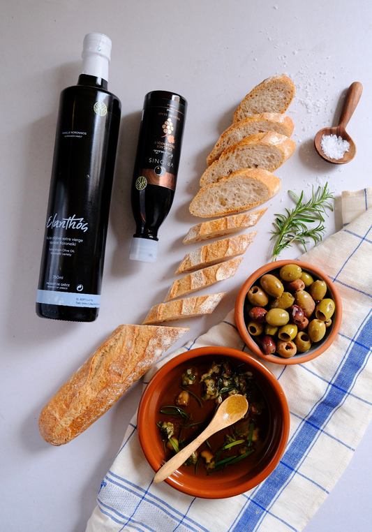 Olive oil dip recipe with elanthós greek evoo