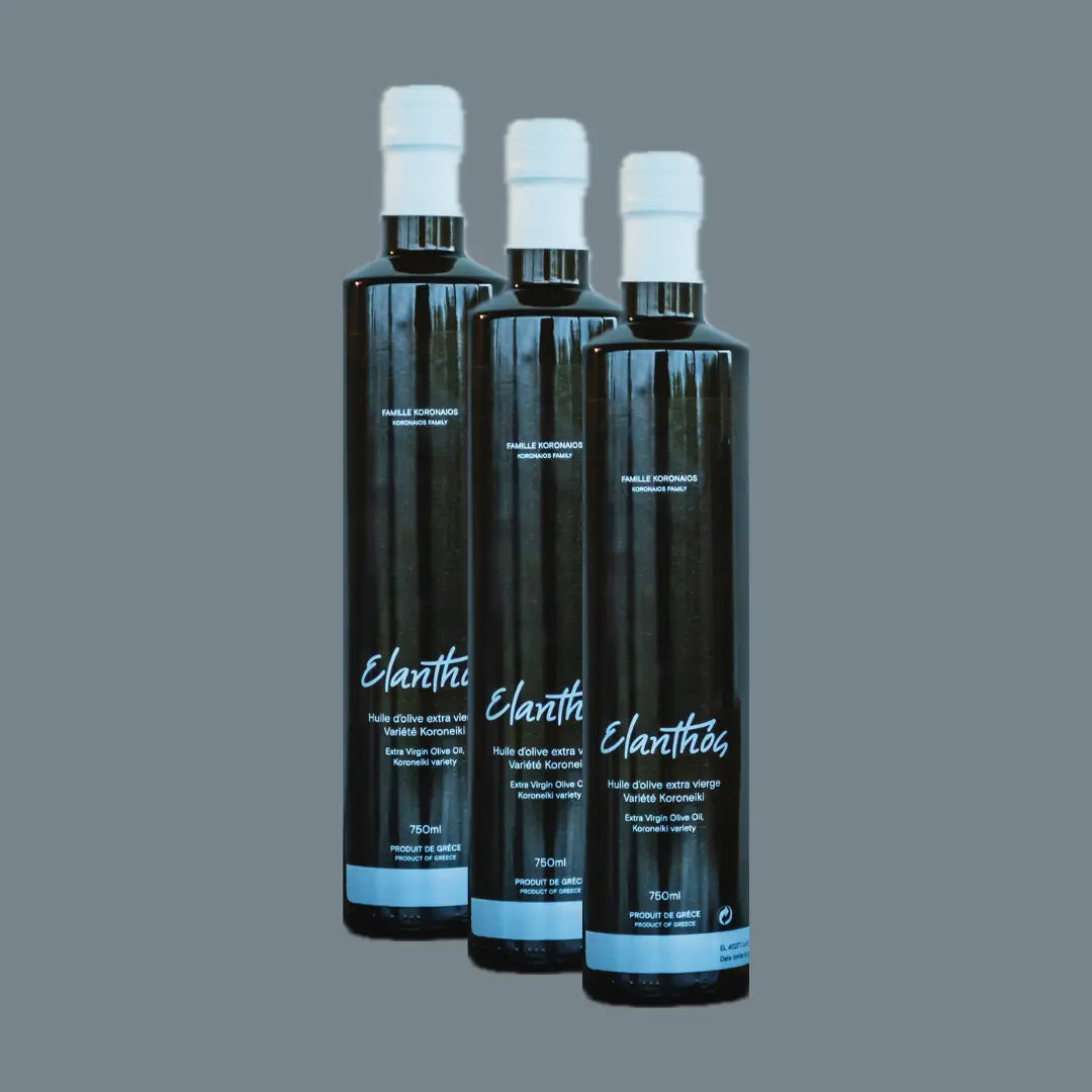 ELANTHÓS Greek Extra Virgin Olive Oil 750ML | 3 PACK BUNDLE
