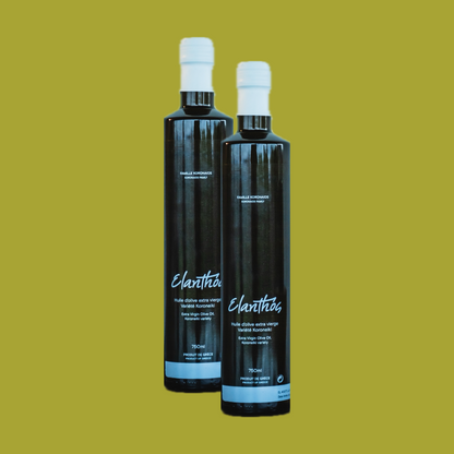 ELANTHÓS Greek Extra Virgin Olive Oil 750ML | 2 PACK Bundle